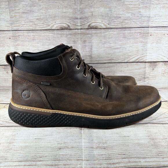 Timberland Cross Mark Gore-Tex Boots Mens 11 AeroCore PT Chukka Lace Up Brown - Picture 8 of 12